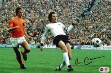 FRANZ BECKENBAUER SIGNED 12X8 FOOTBALL LEGEND PHOTO (ACG CERT AG17836)