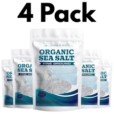 Celtic Sea Salt Fine Ground Mineral Rich 8 Oz Resealable Bag 4Pack Free Shipping