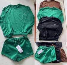 NEW Yoga Lounge Set  Crewneck  Shorts, NWT, Cozy Athleisure 