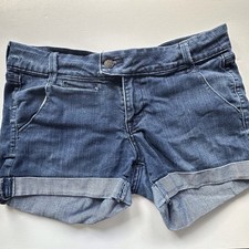 Old Navy Diva medium wash cuffed denim jean shorts women’s 8