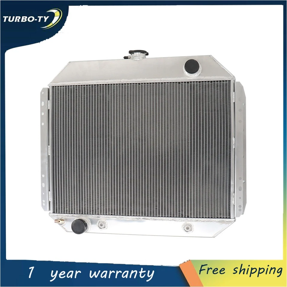 4 Row Radiator Aluminum For Ford F100 F150 F250 F350 Bronco CC433 1966-1977 1978 - Image 4 of 4