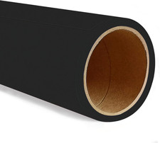 Seamless Photo Photography Backdrop Paper, Black Photo Background Paper Roll 53