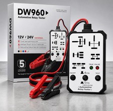 Professional 12v 24v Automotive Relay Tester 4-pin 5-pin Circuit Diagnostic Tool