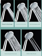 High Pressure Shower Head 5 Settings Handheld...