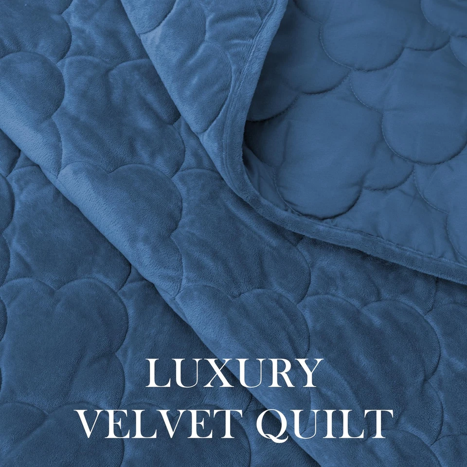 Бархатное одеяло комплект королевский размер - роскошь легкий бархат кровать одеяло и 2 таблетки... - Изображение 3 из 4