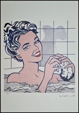 ROY LICHTENSTEIN * Woman in Bath * 50 x 35 cm*signed lithograph*limited # 58/150