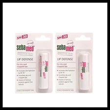 2 x Sebamed Lip Defense SPF 30 Sensitive Skin Lip Care Balm Dry Chapped Lips