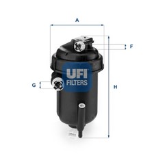 Kraftstofffilter UFI 55.143.00 Filtereinsatz für FIAT DUCATO Bus JTD