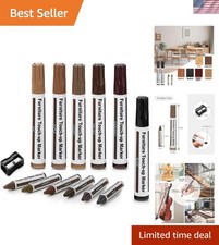 Wooden Furniture Floor Scratch Repair Markers and Wax Sticks for Stains, Scra...