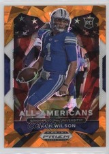 2021 Panini Prizm Draft Picks All-American Orange Ice Zach Wilson #182 0wp8
