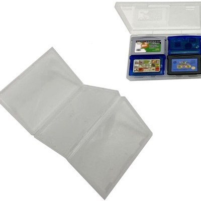 XBERSTAR Cartridge Game Case 4in1 für GBA, transparent, schwarz, Aufbewahrung