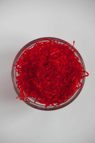 SOFT RED SHREDDED TISSUE HAMPER PAPER GIFT PACKAGING CHRISTMAS BASKET FILLER - Picture 2 of 3