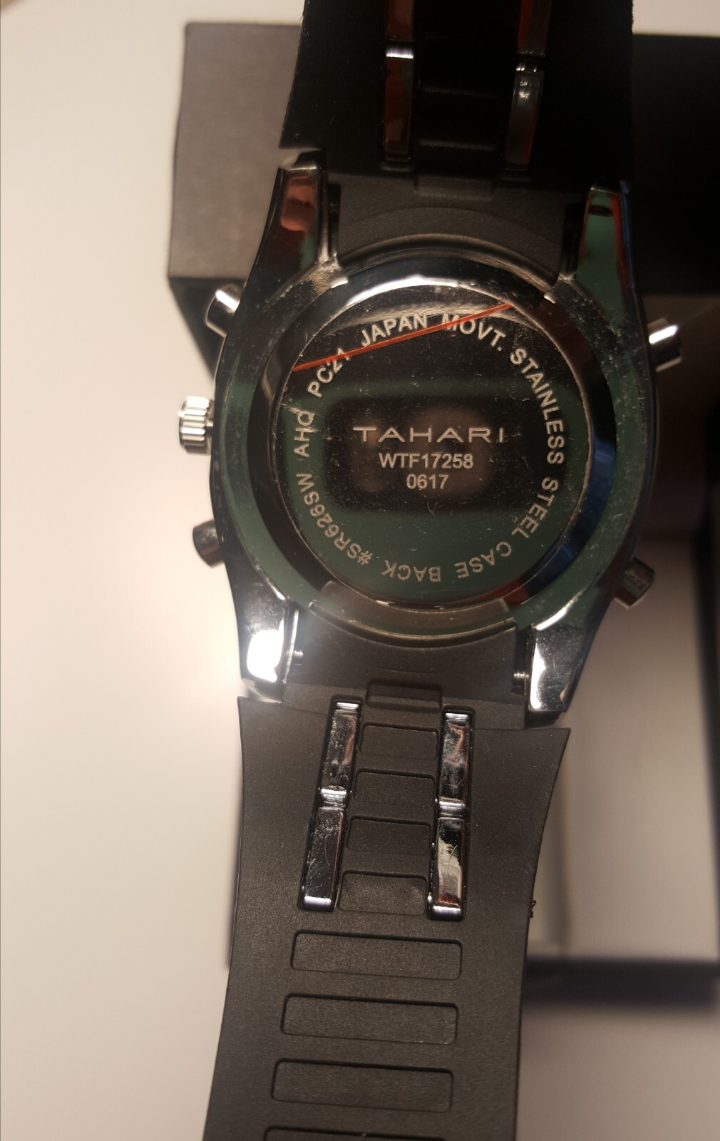 Tahari Mens Black/Black Singles Watch eBay