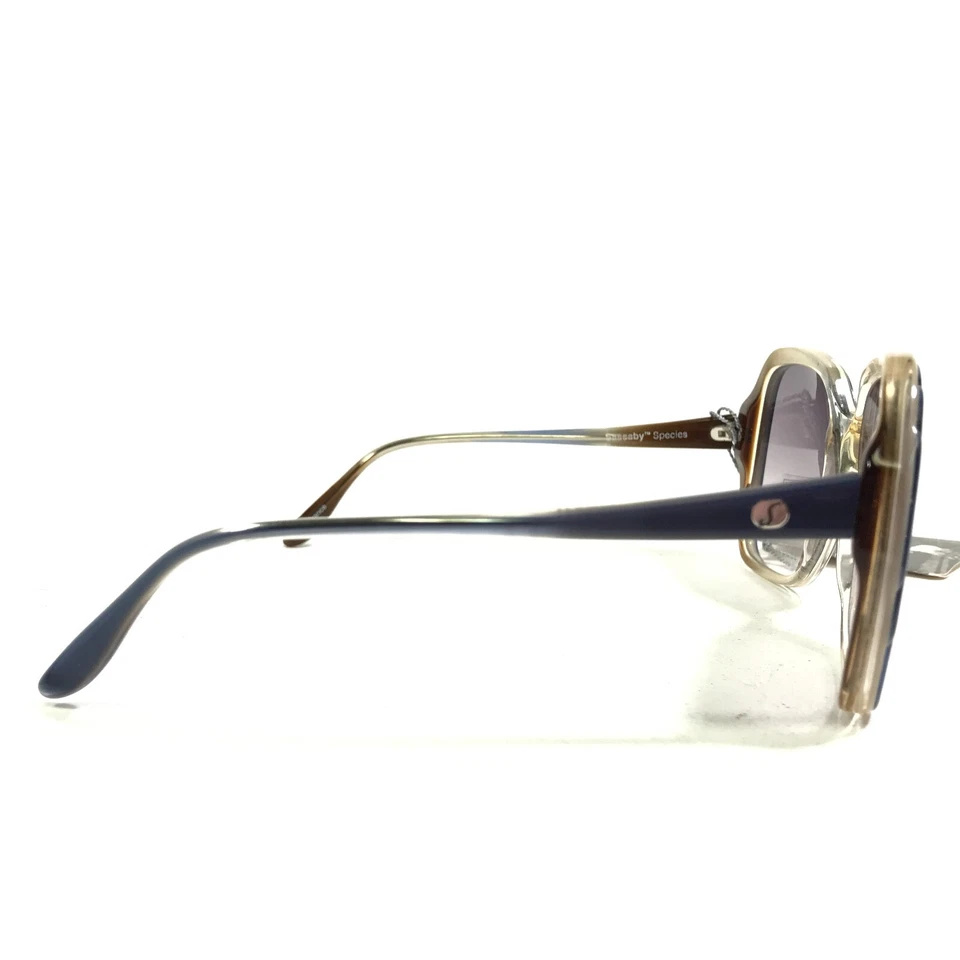 Gafas de sol vintage Serengeti Sassaby 6068 M azul marrón cuadrado púrpura lentes Foto 3 de 4