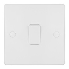 2 x SCHNEIDER GU1012 Ultimate Slimline plate switch - 1 gang - white 2 PACK