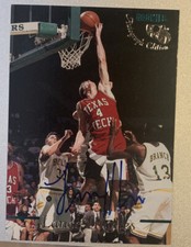 Lance Hughes Texas Tech Basketball Autograph Classic Rookie Card 1995 Bob Knight
