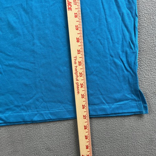Vintage Disney Shirt Adult Medium Turquoise Blue Caribbean Beach Resort USA Made - Picture 7 of 11