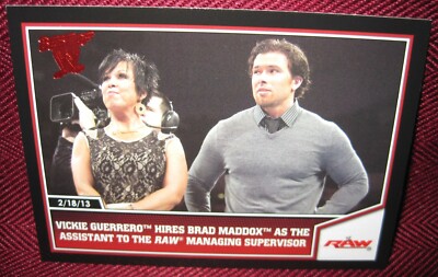 2013 TOPPS BEST OF WWE #90 VICKIE GUERRERO BRAD MADDOX BASE CARD NM-MT+