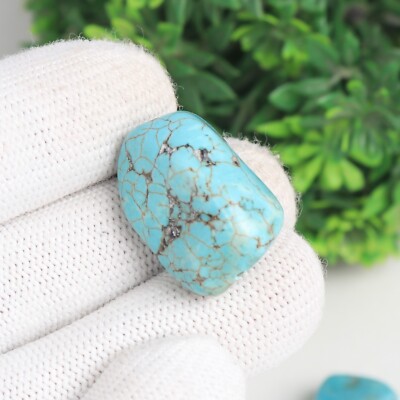 ターコイズ Blue Gem 7.5ct Uncut Blue Turquoise Rough Stone 77.55