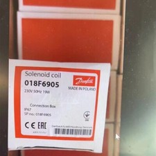 Danfoss 018F6905 Solenoid Coil 230V 50Hz 19W