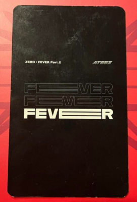 Ateez San Photocard KUROMI 6th Mini Album Zero Fever Part.2
