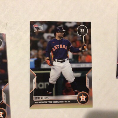 #T-28 Jose Altuve - Houston Astros PR600 - 2022 MLB TOPPS NOW Network's Top 100