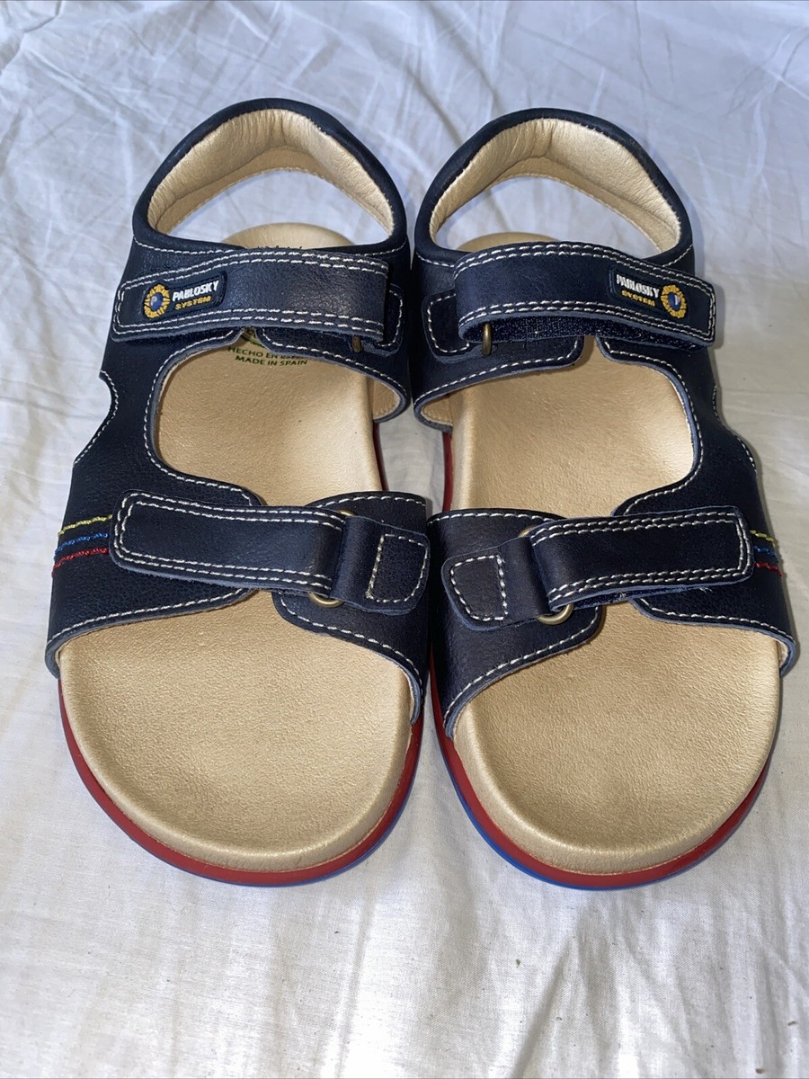 Pablosky Blue Sandals Shoes Size UK Euro 34 UK
