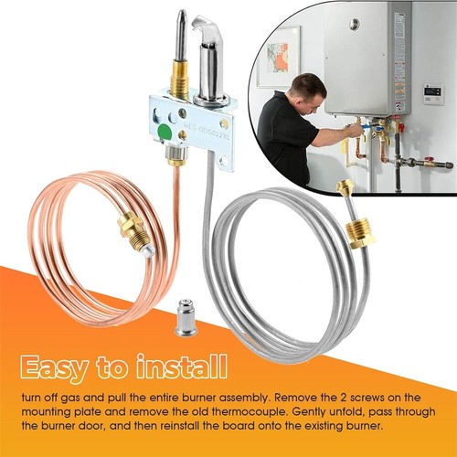 36" Leads Safety Millivolt Pilot Assembly Compatible with Rebertshaw HPC-102-36 - Picture 5 of 7
