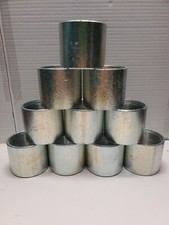 Lot of 20 Rigid Conduit Straight Coupling, 3", Steel, Galvanized 3.87" OD
