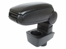 Per Ford Fiesta Mk7 Da 2008- Bracciolo Centrale Pieghevole Nero Pelle