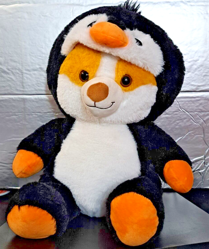Plush Peek-A-Boo Toys Disguisimals Penguin Corgi 16" DB-55-500 Stuffed Animal - Picture 2 of 13