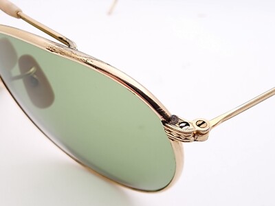 Vintage American Optical AO Cool Ray Ful-Vue Green Aviator 1