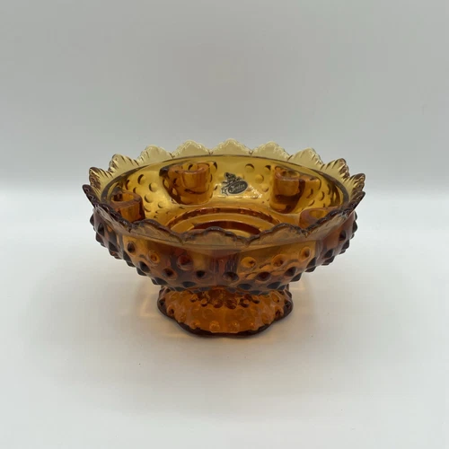 Vintage Fenton Glass 6 Candle Bowl