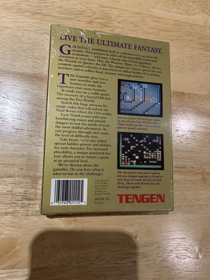 Gauntlet Nintendo Nes Nuevo Sellado de Fábrica Casi Como Nuevo 9/10 VGA WATA Foto 2 de 4