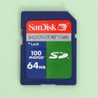 Genuine SanDisk 64Mb Sd Secure Digital Memory Card for older Cameras & Devices
