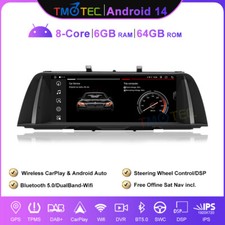 Autoradio 10,25" 6+64GB Car Stereo Navigatore Sat per BMW Serie 5 F10/F11 (2011-2012) CIC