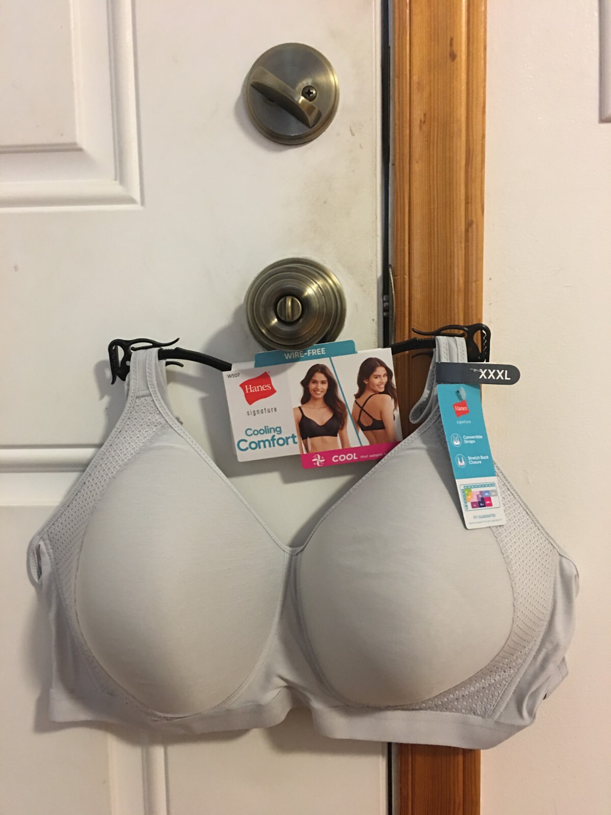 BRAND NEW WOMEN'S SIZE XXXL HANES SIGNATURE COOLING COMFORT WIRELESS TSHIRT BRA eBay