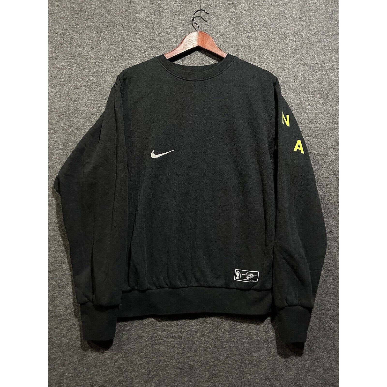 Nike x NBA 31 Team Logo Courtside Fleece Sweatshirt Men’s Size Medium Black