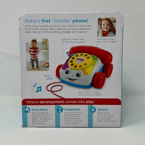 Fisher Price Chatter Phone Toddler Preschool Pull Along Toy - Picture 4 of 12