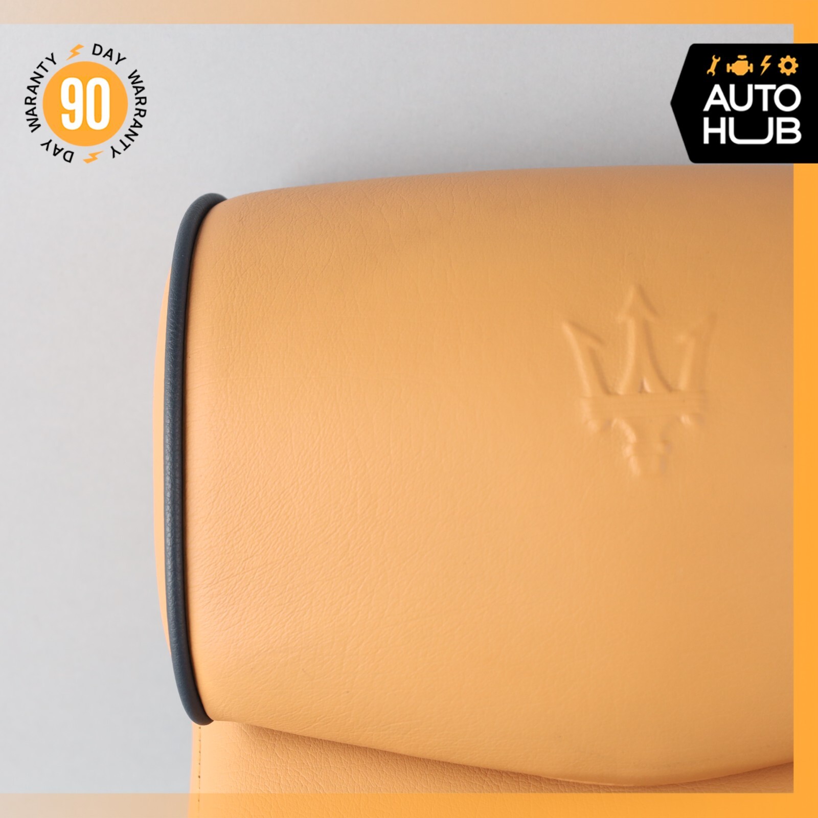 03-13 Maserati Quattroporte M139 Rear Center Seat Headrest Cuoio OEM 72k