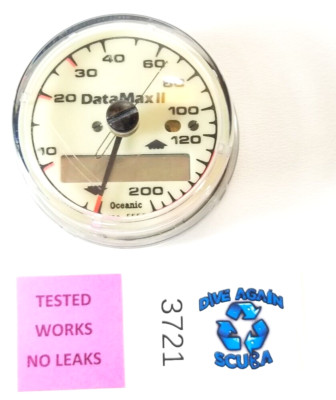 Oceanic DataMax 2, II 200ft Tiefenmesser Puck Modul Tauchen + Max Tiefenmesser