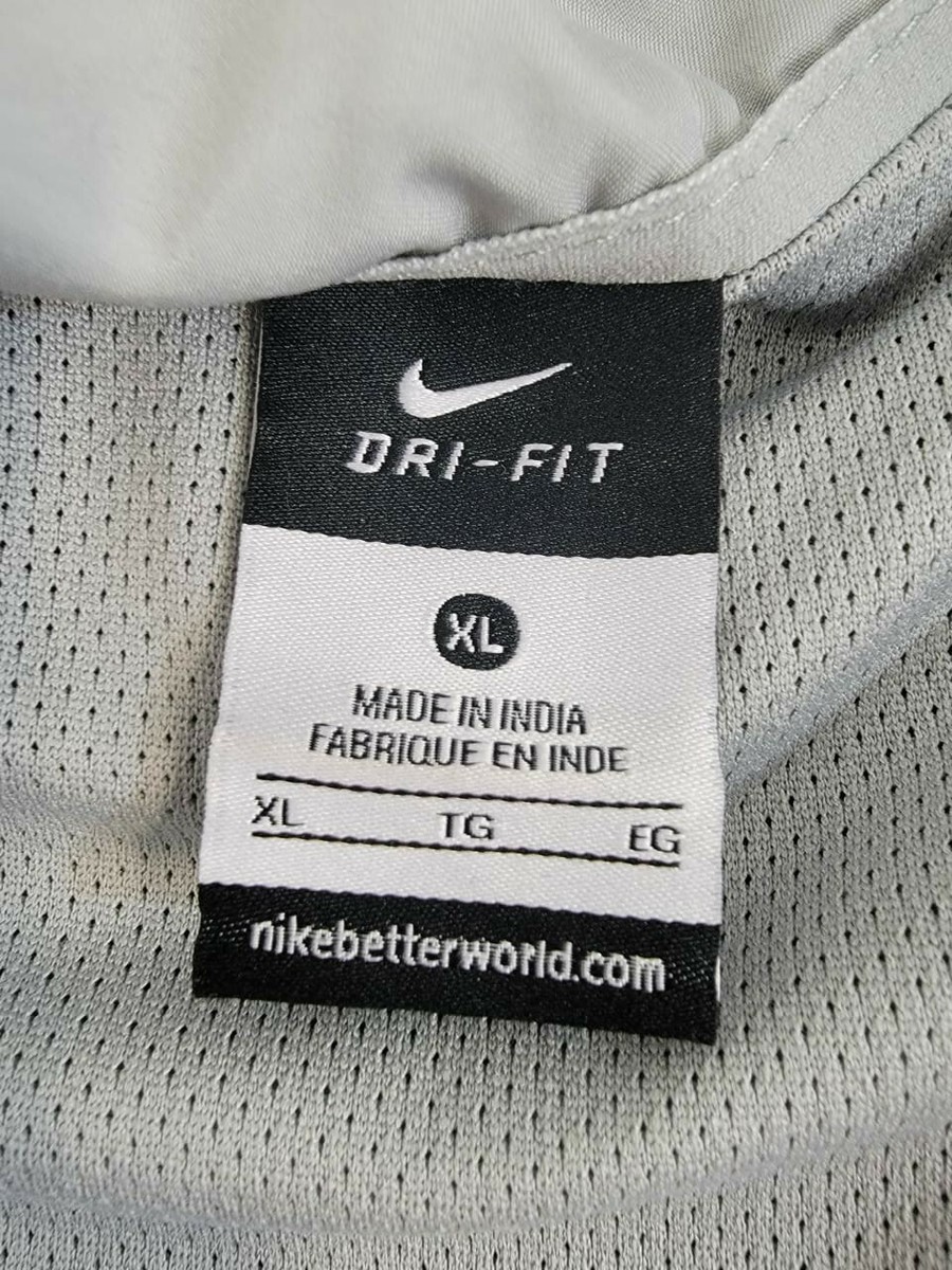 Nike Dri-Fit Full-Zip Jacket Men's Sz Med Black Gray Windbreaker