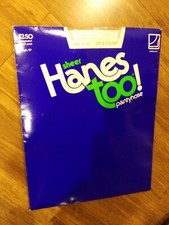 Vintage Sheer Hanes Too Pantyhose Size A-B Little Color Sandalfoot 100 Nylon