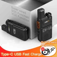 Mini Two Way Radio Walkie Talkie Small Radios Comunicador Transceiver Station US