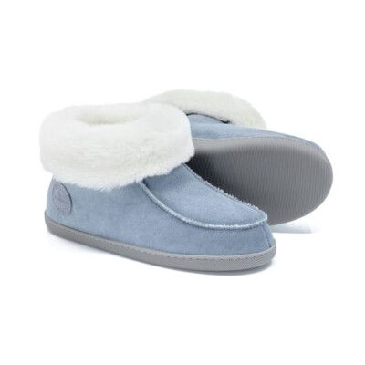 Chaussons Femme Vanuba En 100% Peau De Mouton - Taille 36 à 42 - Beige - Hiver Douillet