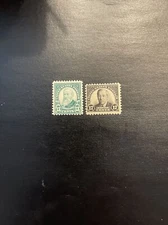 US Stamp Scott #622-623 Harrison, Wilson Mint Not Hinged...SCV $38