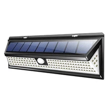 Solar Light Outdoor, 118 LEDs PIR Motion Sensor Weatherproof For Wall Fence
