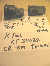 2   Socket Adapter 3/4 to 1 SEE PICTURES FOR MORE INF.