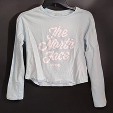 The North Face Girls Medium  10 - 12  Long Sleeve Crop Shirt