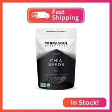 Terrasoul Superfoods Organic Black Chia Seeds, 2.5 Pounds, Nutrient-Packed Super
